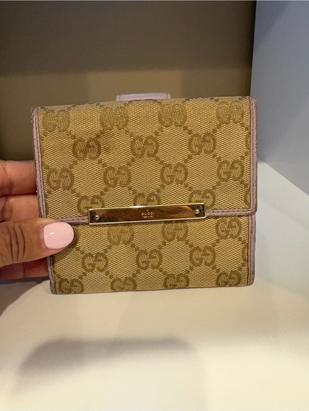 Vintage Gucci GG Canvas Wallet